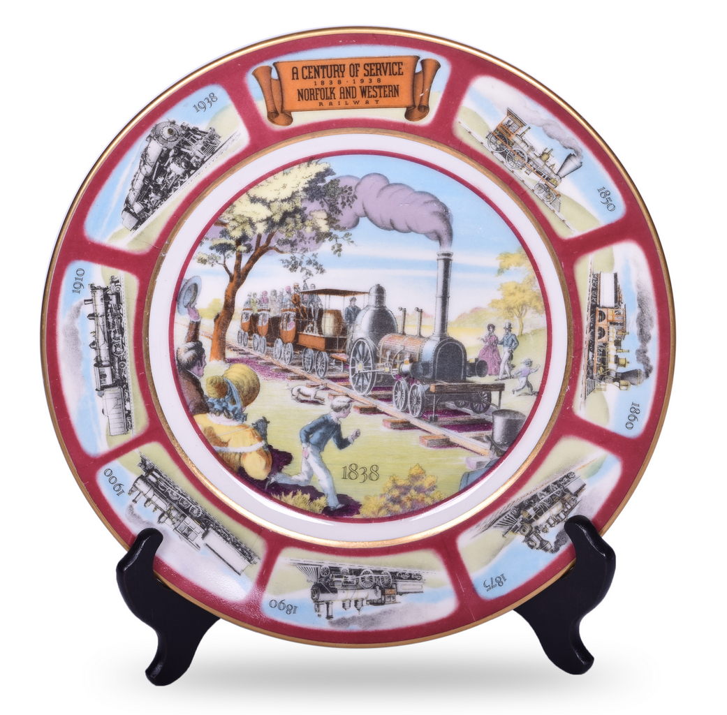 4475 - Norfolk & Western Railroad 1938 Centennial Service Plate thumbnail