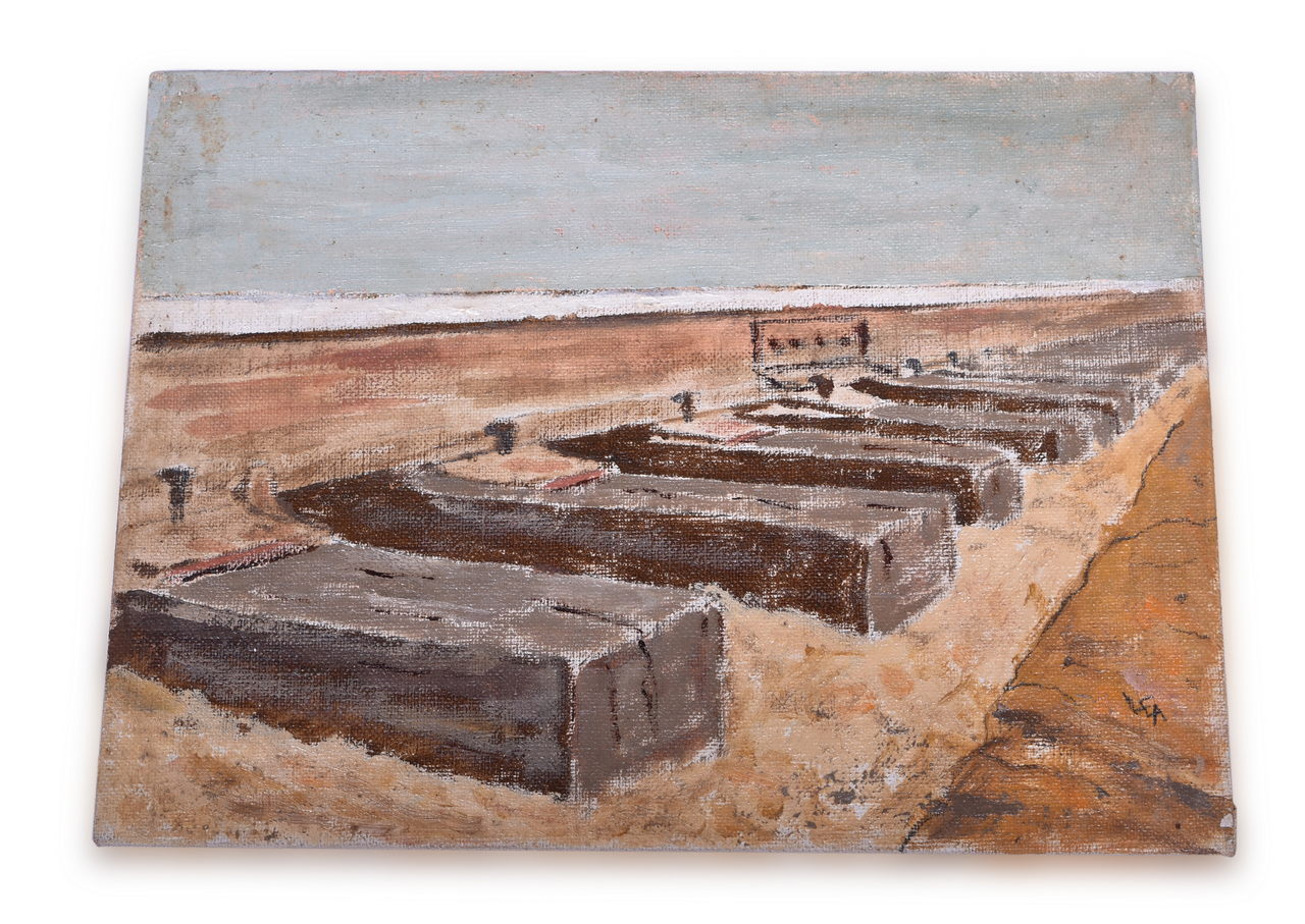 4522 - Original Lester E. Armstrong Railroad Painting 