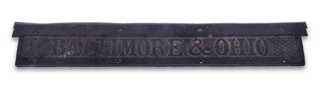4528 - Baltimore and Ohio Railroad Cast Iron Passenger Car Threshold thumbnail
