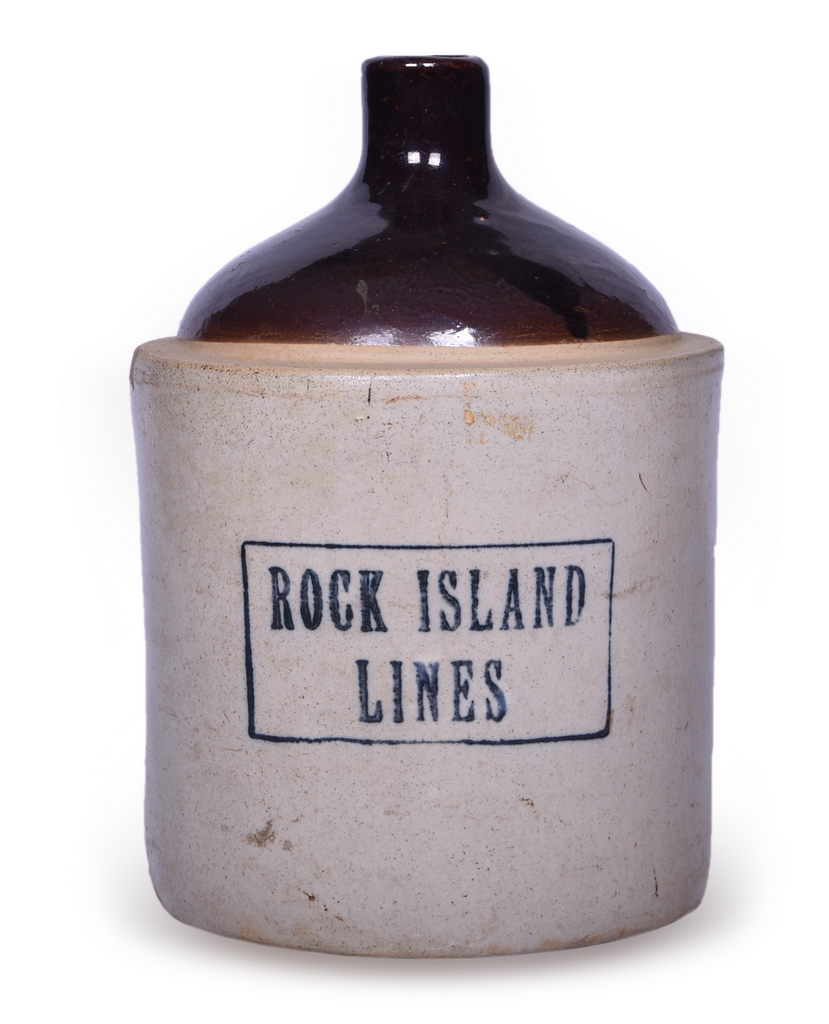4530 - Rock Island Lines Railroad Stoneware Jug thumbnail