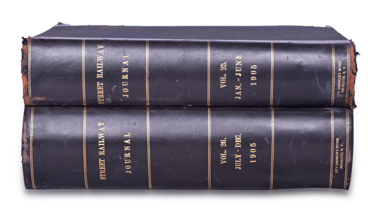 4537A - 1905 Street Railway Journal Encyclopedias Volume 25 and 26 thumbnail