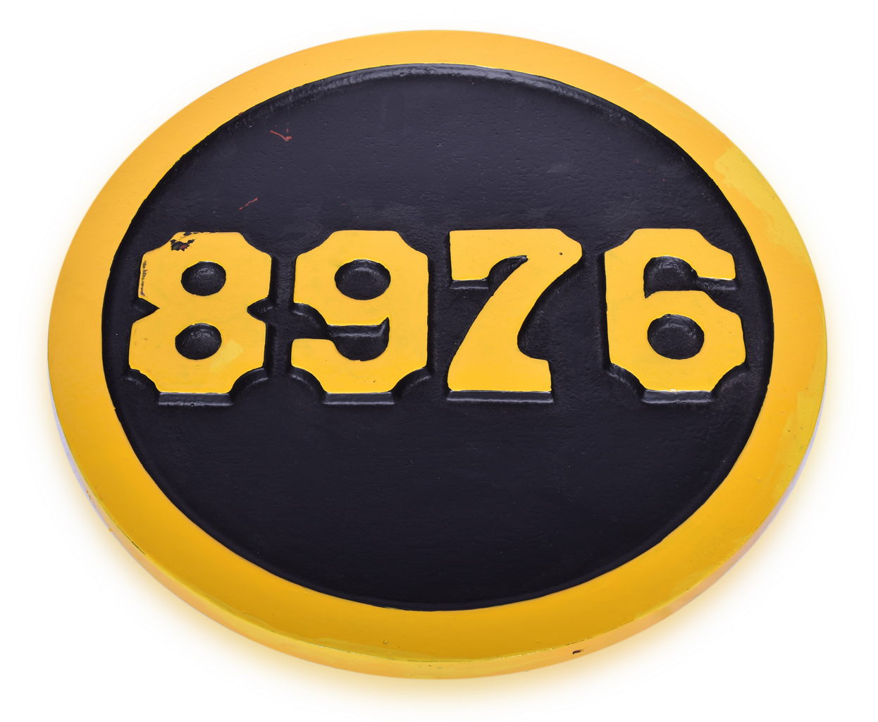 4538 - Pennsylvania Railroad Reproduction #8976 BS-12 Steam locomotive Number Plate thumbnail