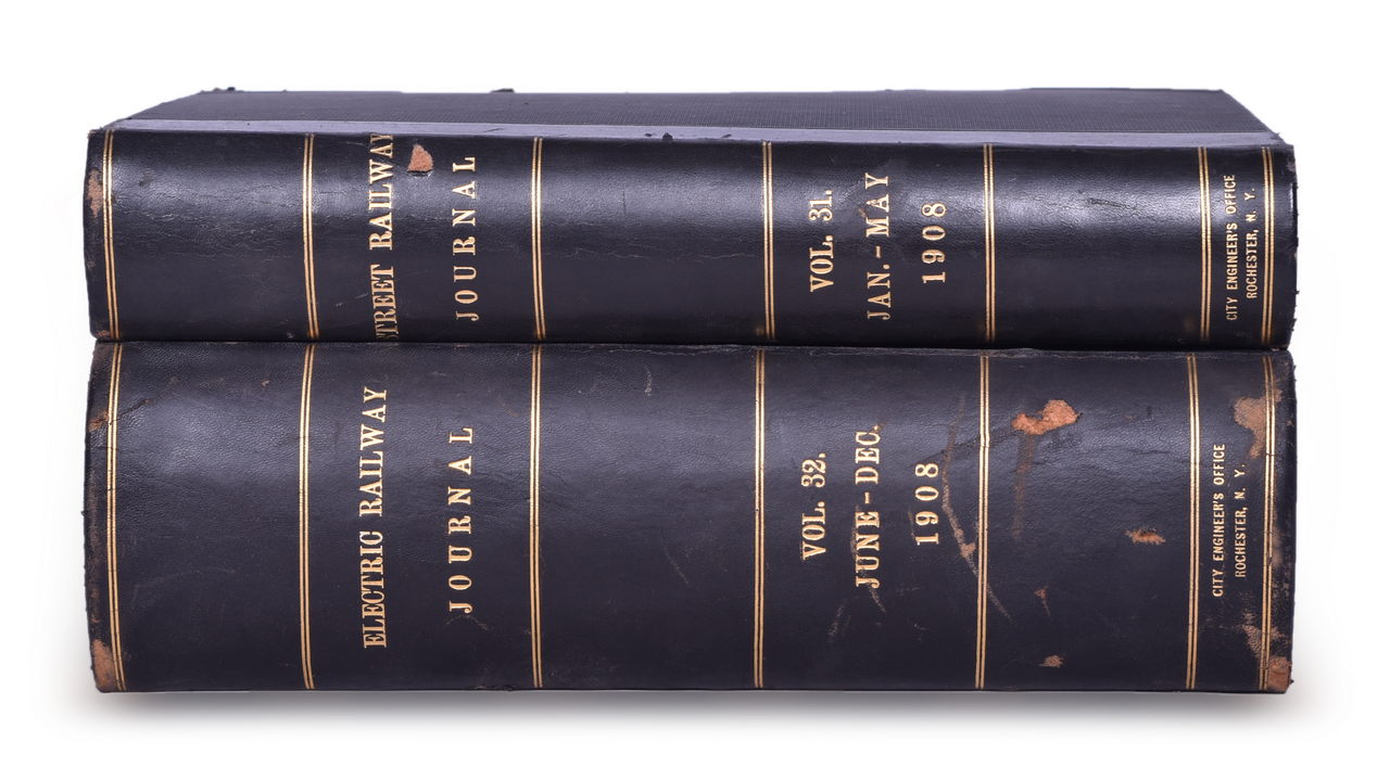4539 - 1908 Street & Electric Railway Journal Encyclopedias Volume 31 and 32 thumbnail
