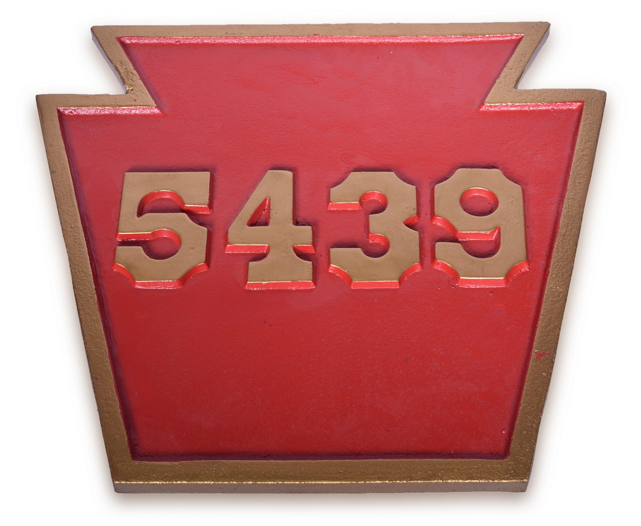 4542 - Pennsylvania Railroad Reproduction K-4s steam locomotive Number Plate #5690 thumbnail