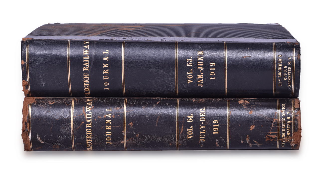 4553 - 1919 Electric Railway Journal Encyclopedias Volume 53 and 54 thumbnail