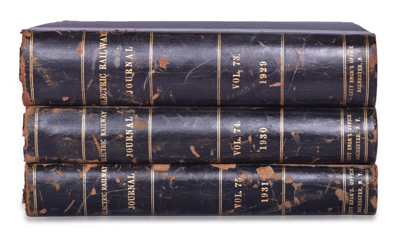 4575 - 1929, 1930, and 1931 Electric Railway Journal Encyclopedias Volume 73, 74, and 75 thumbnail