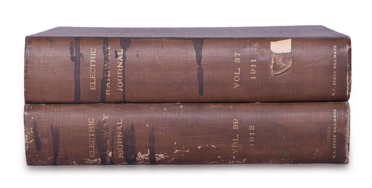 4587 - 1911 and 1912 Electric Railway Journal Encyclopedias Volume 37 and 39 thumbnail