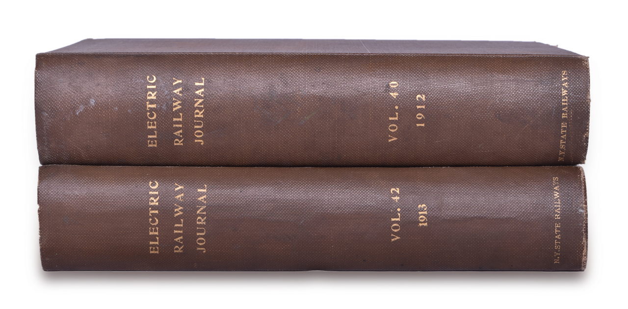 4589 - 1912 and 1913 Electric Railway Journal Encyclopedias Volume 40 and 42 thumbnail
