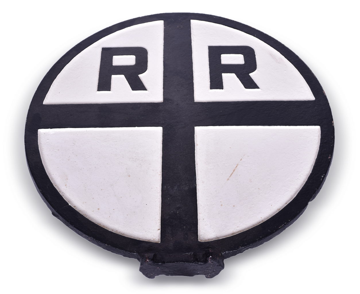 4594 - Cast Iron Early Railroad Crossing Sign thumbnail