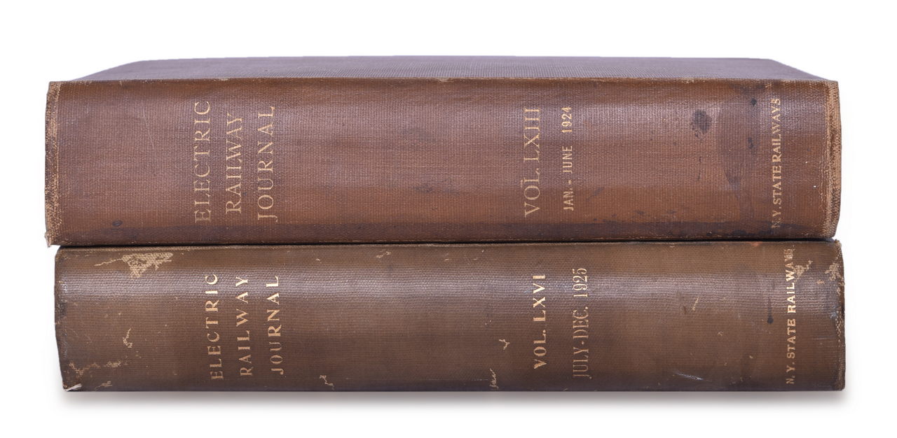 4595 - 1924 and 1925 Electric Railway Journal Encyclopedias Volume 63 and 66 thumbnail