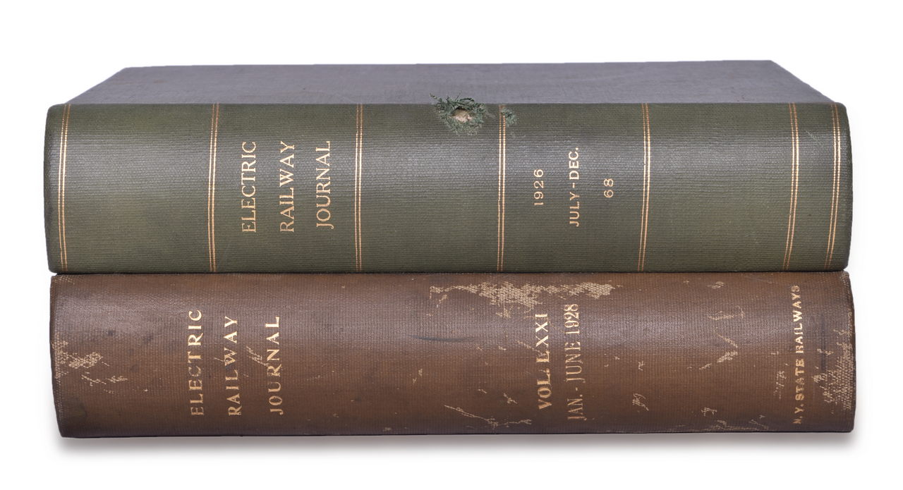 4597 - 1926 and 1928 Electric Railway Journal Encyclopedias Volume 68 and 71 thumbnail