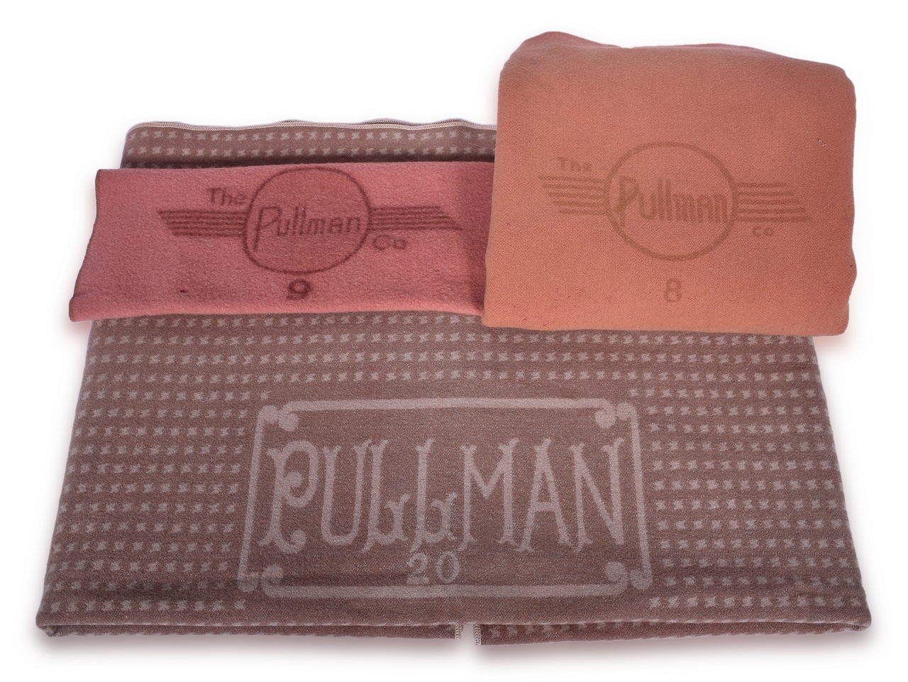 4599 - Three Pullman Company Railroad Wool Blankets - No. 8, No. 9, and No. 20 thumbnail