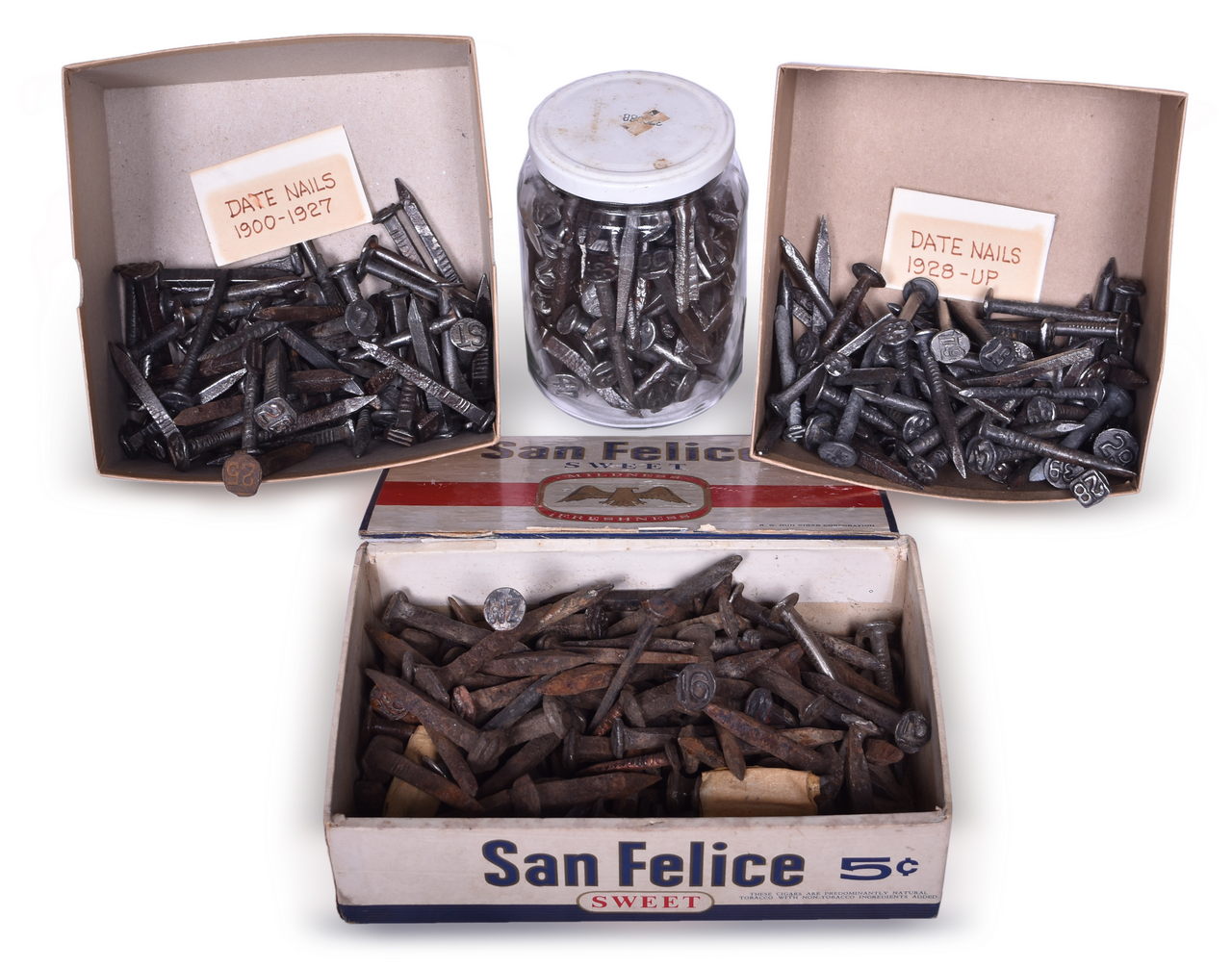 4607 - Large Group of Date Nails thumbnail