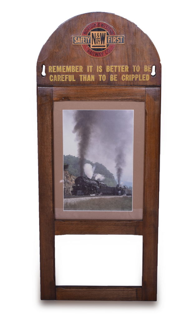 4611 - Norfolk and Western Railway Wooden Safety Bulletin Sheet thumbnail