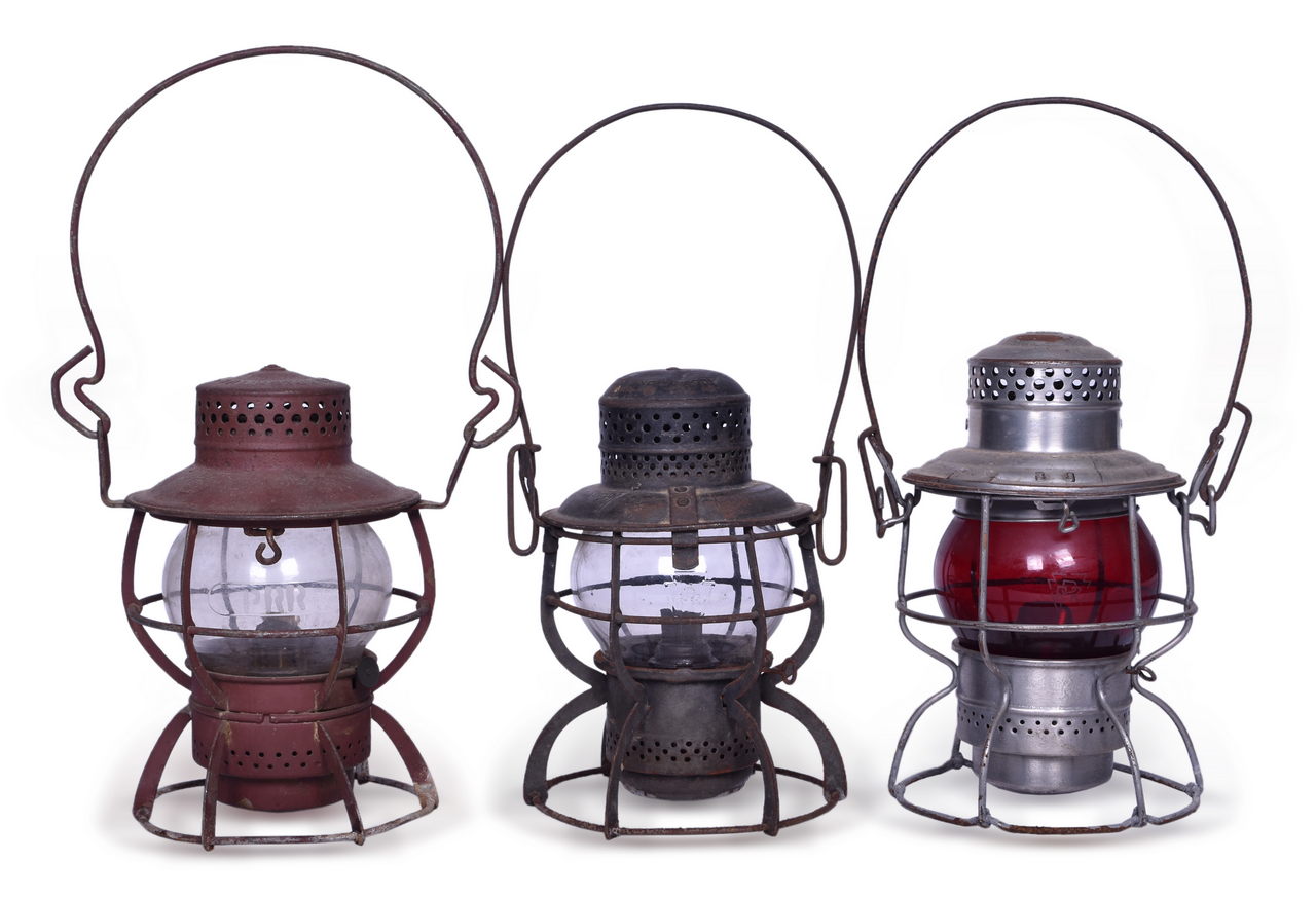 4649 - Three Pennsylvania Railroad Lanterns - Dressel, Armspear, and Adams & Westlake thumbnail