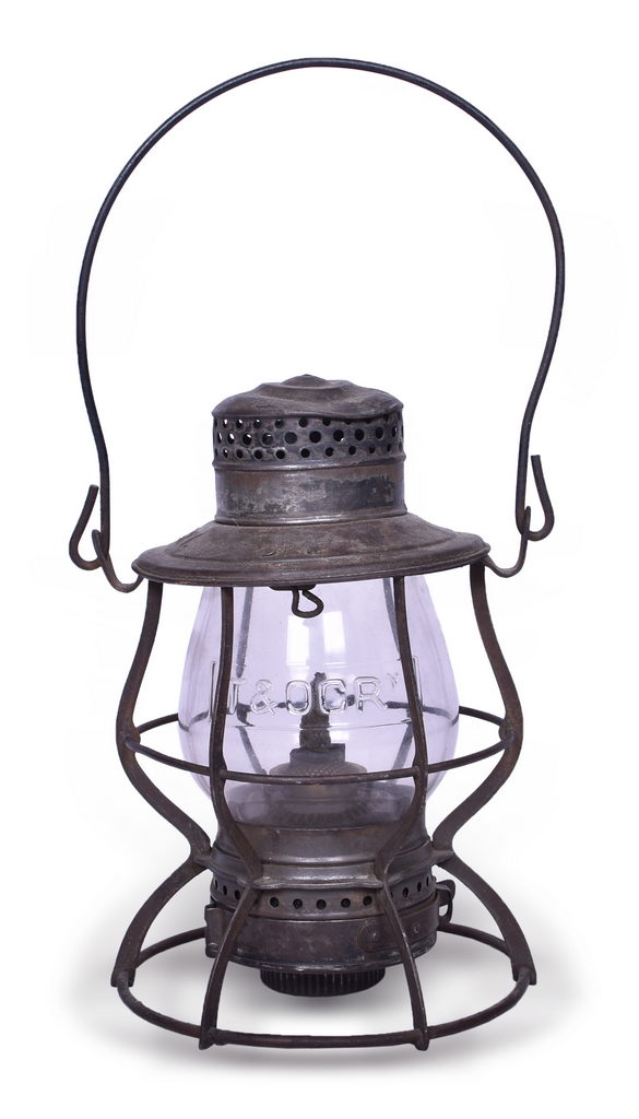 4654 - Keystone Casey Hocking Valley Railroad Lantern w/ Cast Clear Toledo & Ohio Central Globe thumbnail