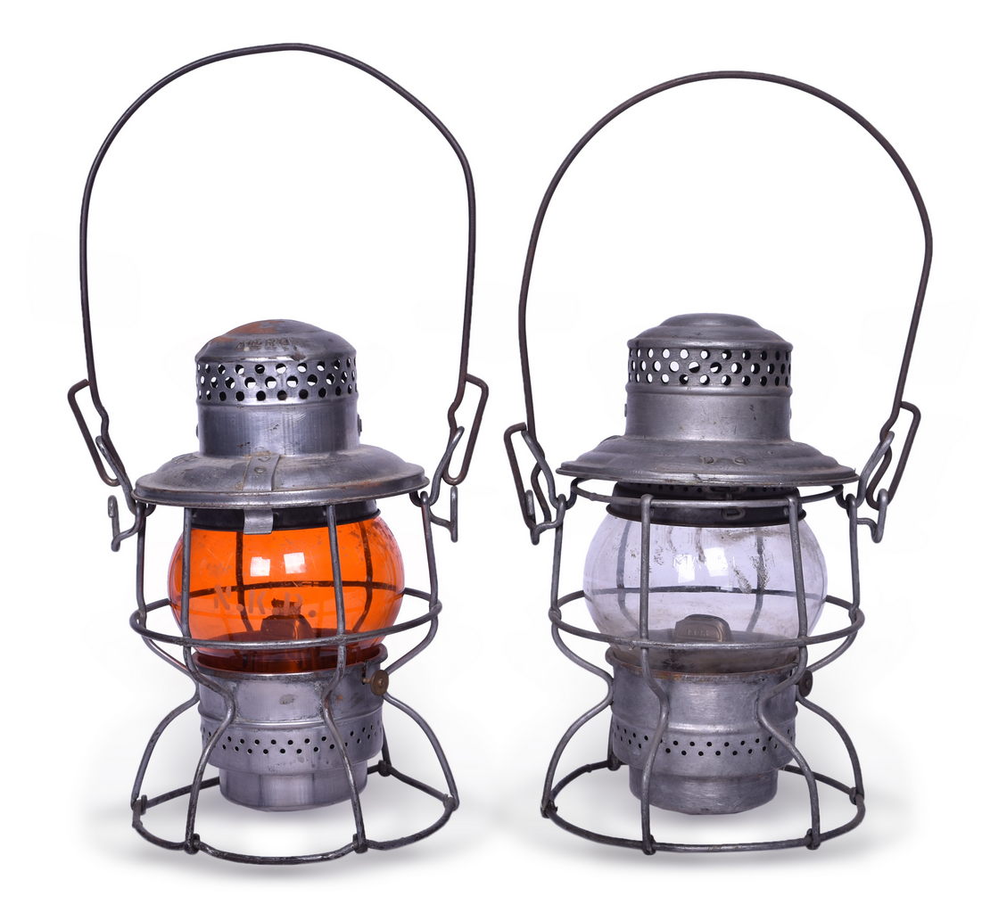 4655 - Pair of Adams & Westlake Lanterns - Nickel Plate Road and Norfolk & Western Railroad thumbnail