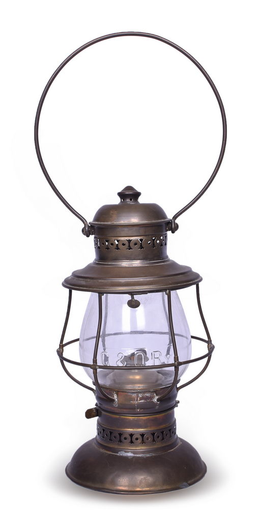 4656 - CT Ham No. 39 Lantern w/ Chesapeake and Ohio Railway CNX Extended Base Clear Globe thumbnail