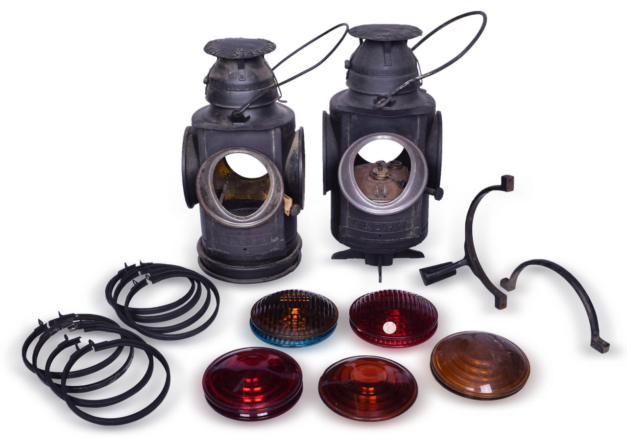 4666 - Handlan Chesapeake and Ohio Railroad Switch Lamp and Caboose Lantern Restoration Group thumbnail