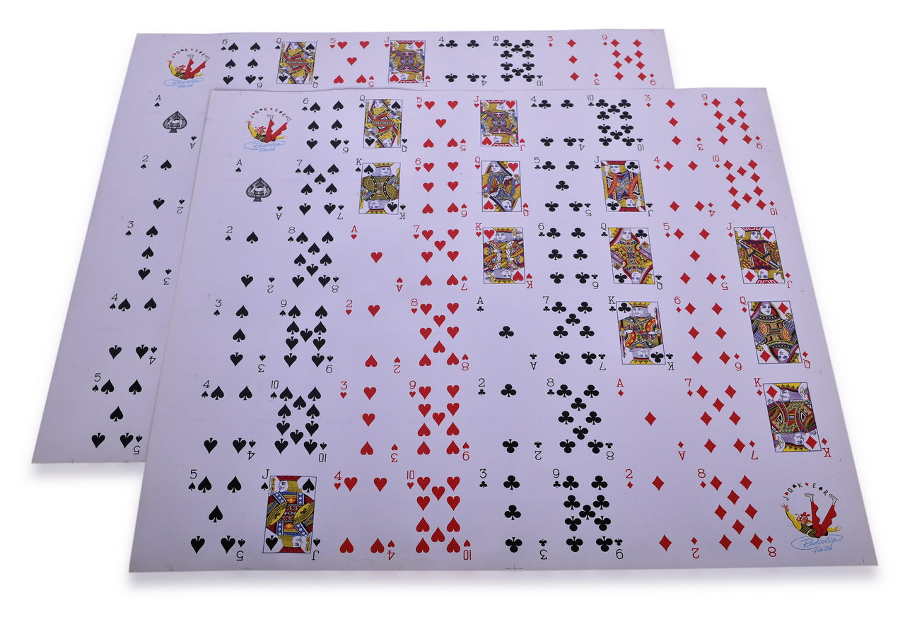 4674 - Pair of Uncut Chesapeake & Ohio Railway Peake Playing Card Sheets thumbnail