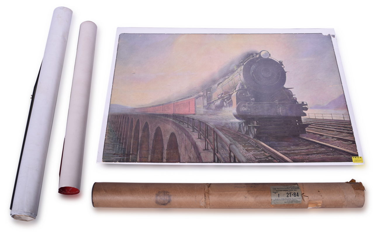 4679 - Group of Four Pennsylvania Railroad Advertising Poster Prints and Calendar thumbnail