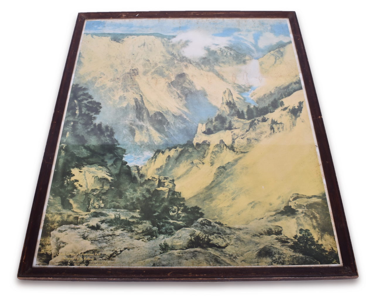 4681 - Northern Pacific Railway Advertisement - Thomas Moran Color Grand Canyon Yellowstone Park thumbnail