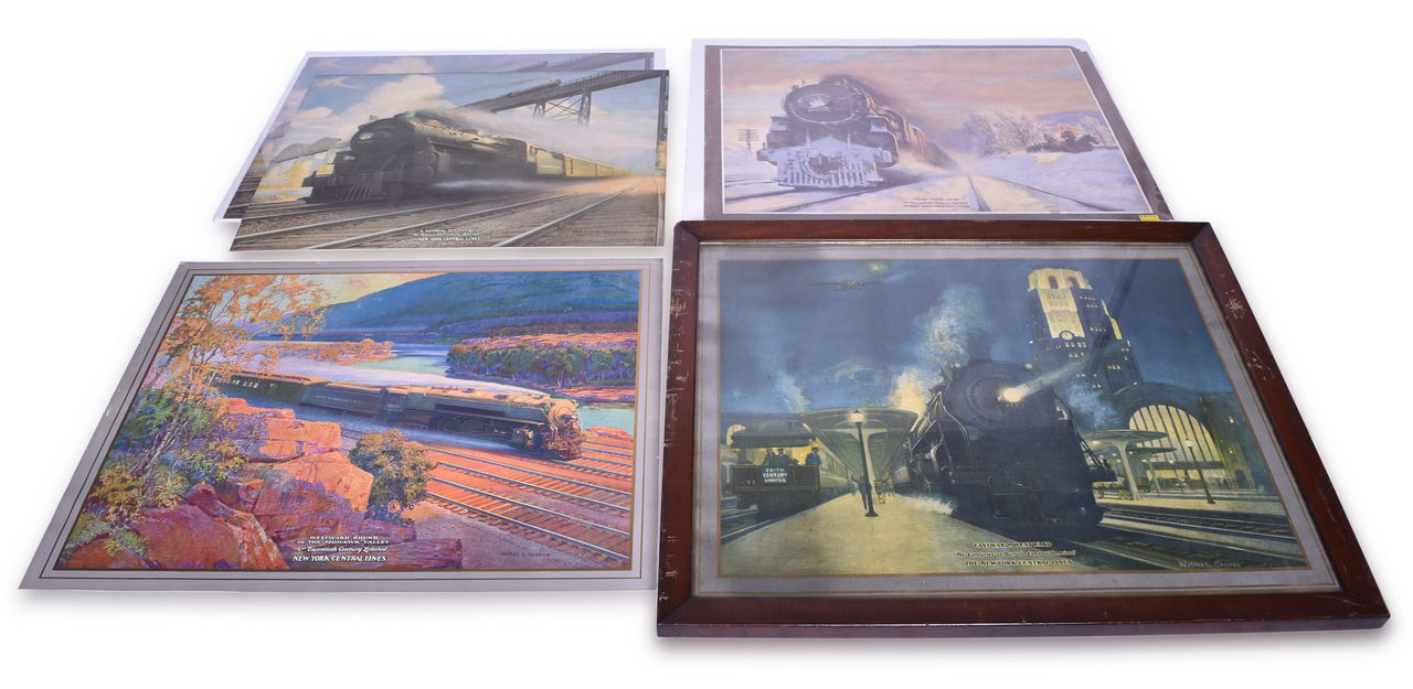 4683 - Five New York Central Lines Railroad Advertising Poster Prints By Walter Greene thumbnail