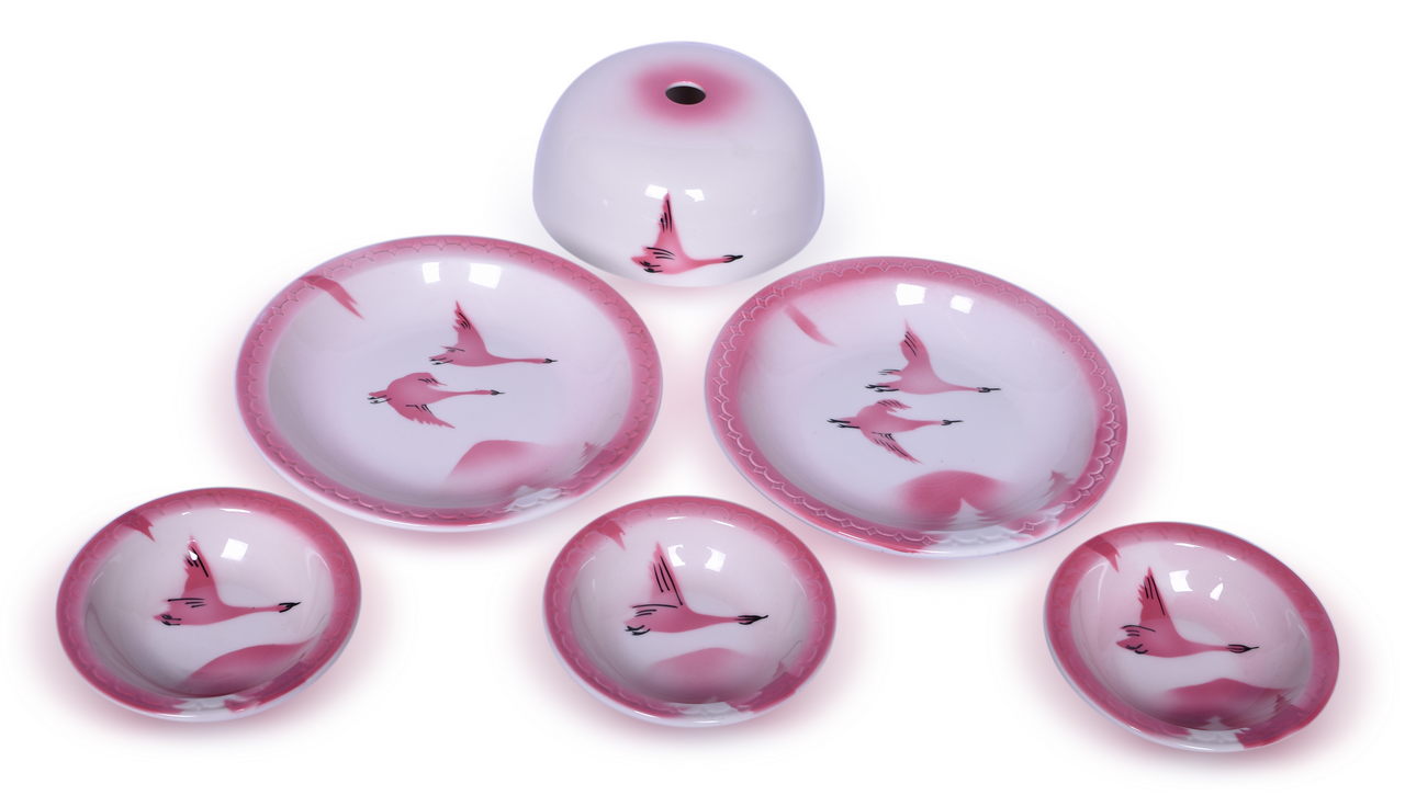 4003 - Milwaukee Road Dining Car China Traveler Hot Food Cover, Soup Bowls, and Sauce Dishes thumbnail