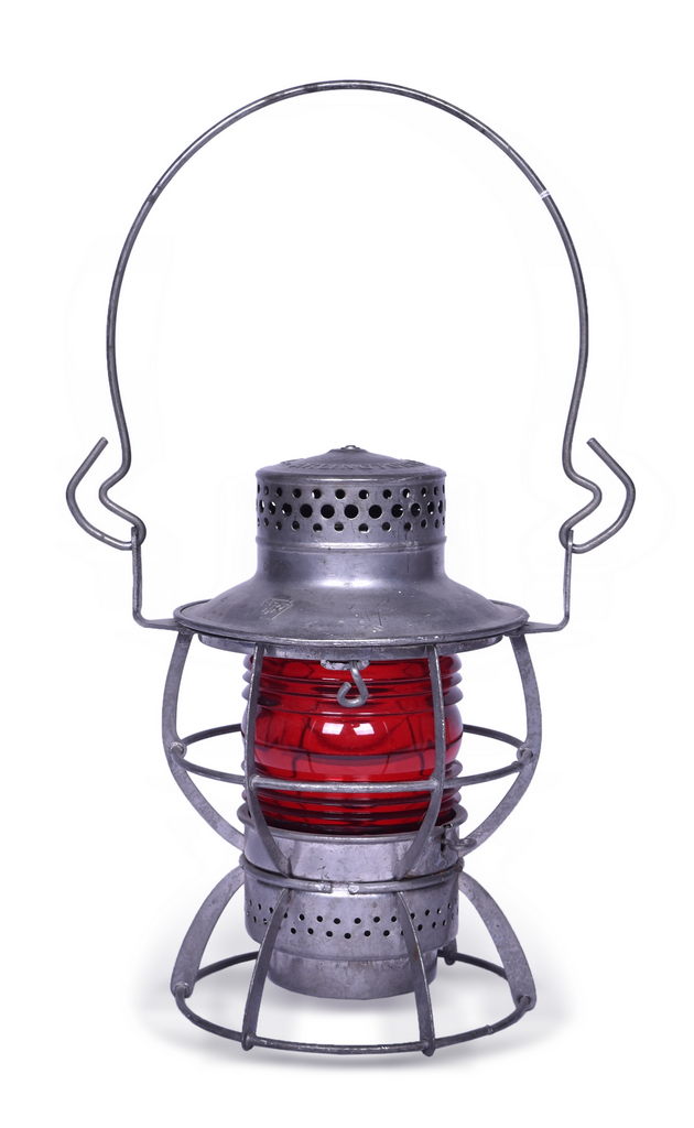 4006 - Dressel Pennsylvania Railroad Red Globe Lantern - Unfired thumbnail