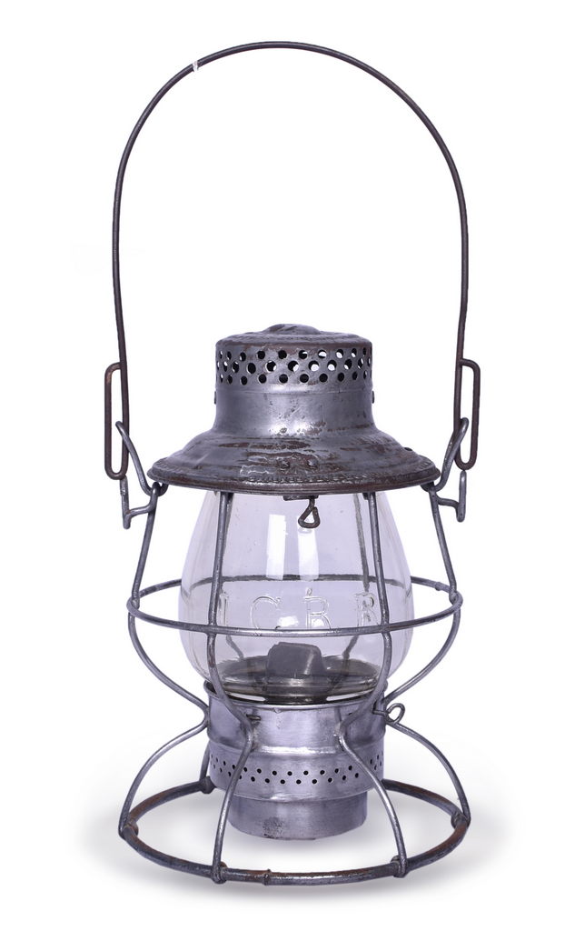 4008 - Adlake Reliable Illinois Central Railroad Lantern with Extended Base Clear Cast Globe thumbnail