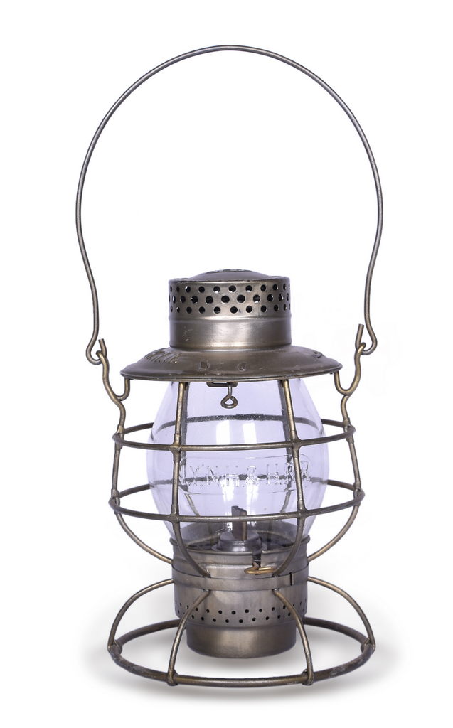 4020 - Dietz No. 39 Standard New York, New Haven & Hudson River Railroad Lantern w/ Clear Cast Globe thumbnail