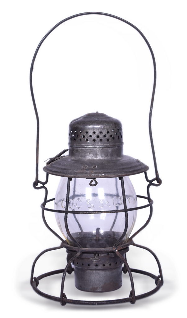 4022 - Handlan Big Four Railroad Lantern w/ Clear Cast CCC & StL Ry Globe thumbnail