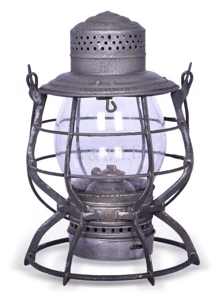 4028 - Adams & Westlake Chicago & Calumet Terminal Railroad Double Wire Guard Lantern thumbnail