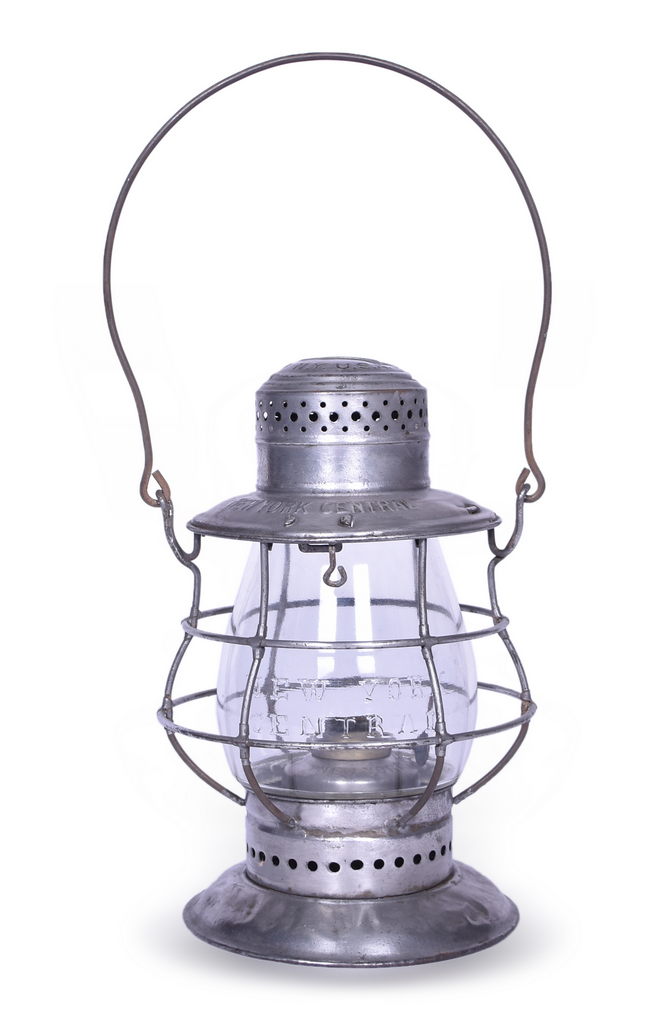 4044 - Dietz No. 6 New York Central Railroad Double Wire Guard Lantern w/ Clear Cast Globe thumbnail