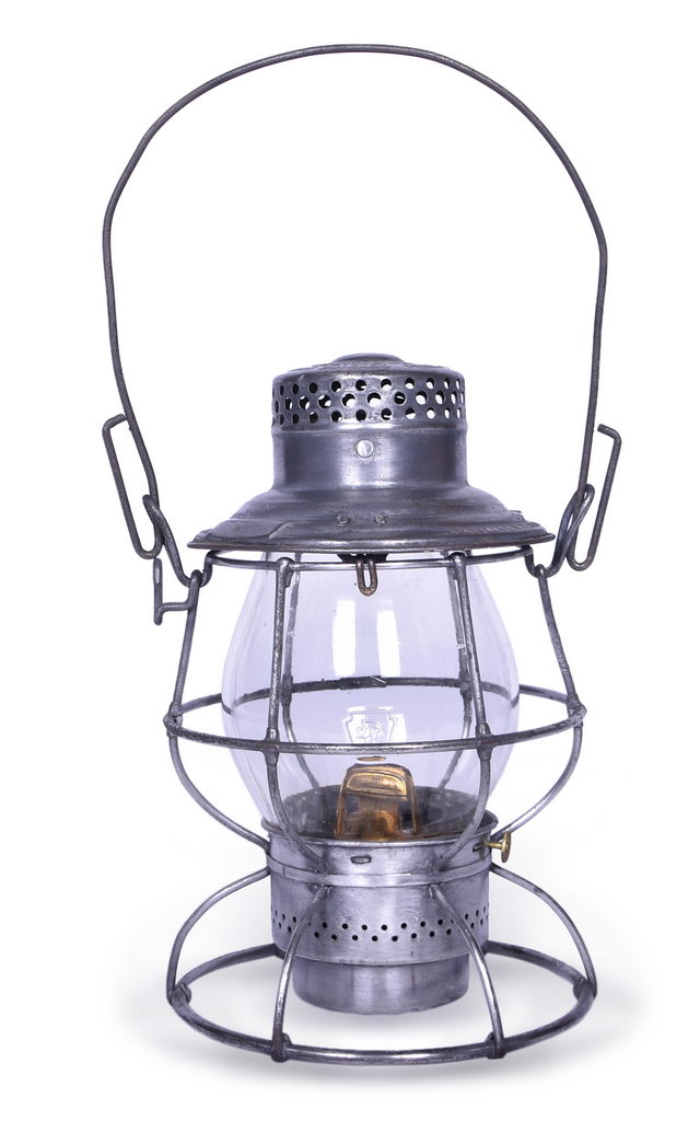 4046 - Adams & Westlake Reliable Nickel Plate Railroad Lantern w/ Pennsylvania Clear Cast Globe thumbnail