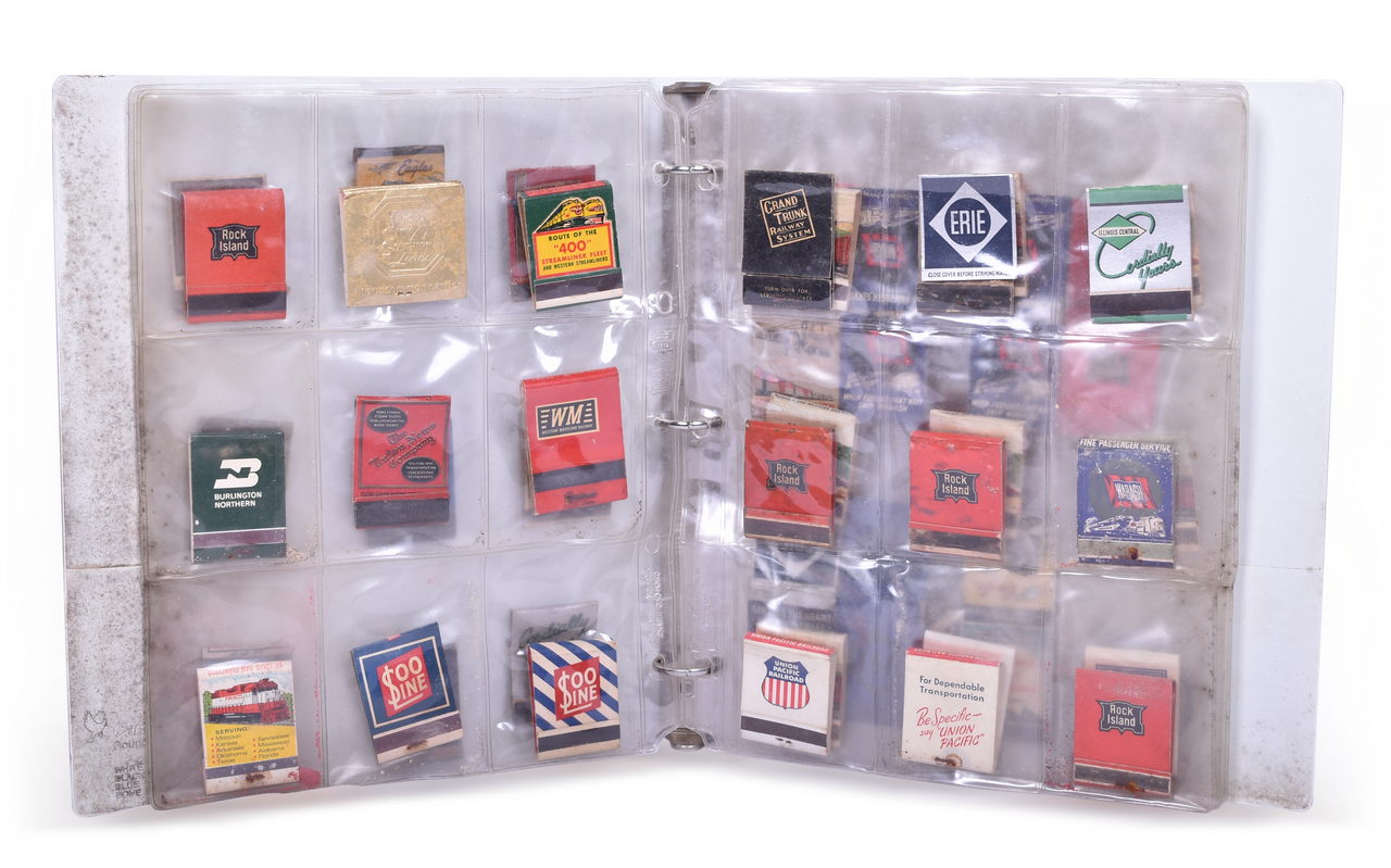 4074 - Railroad Matchbook Collection - Santa Fe, Illinois Central, Cotton Belt Route, Nickel Plate Road, Union Pacific, and More thumbnail