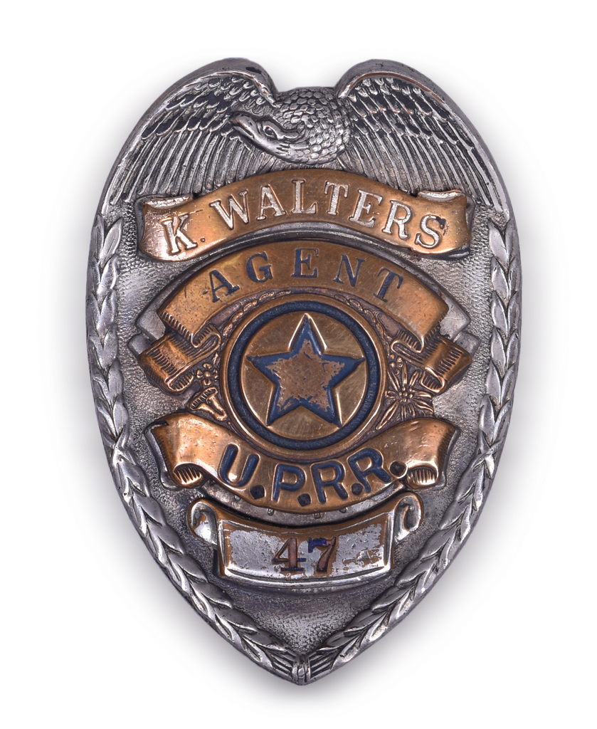 4082 - Union Pacific Railroad Police Agent Badge #47 thumbnail
