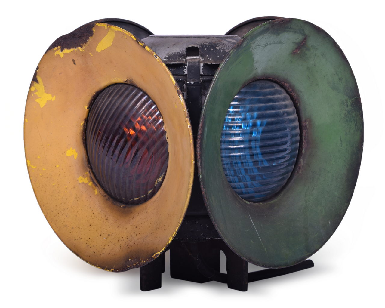 4096 - Dressel Switch Lamp w/ Yellow and Green Porcelain Day Targets thumbnail