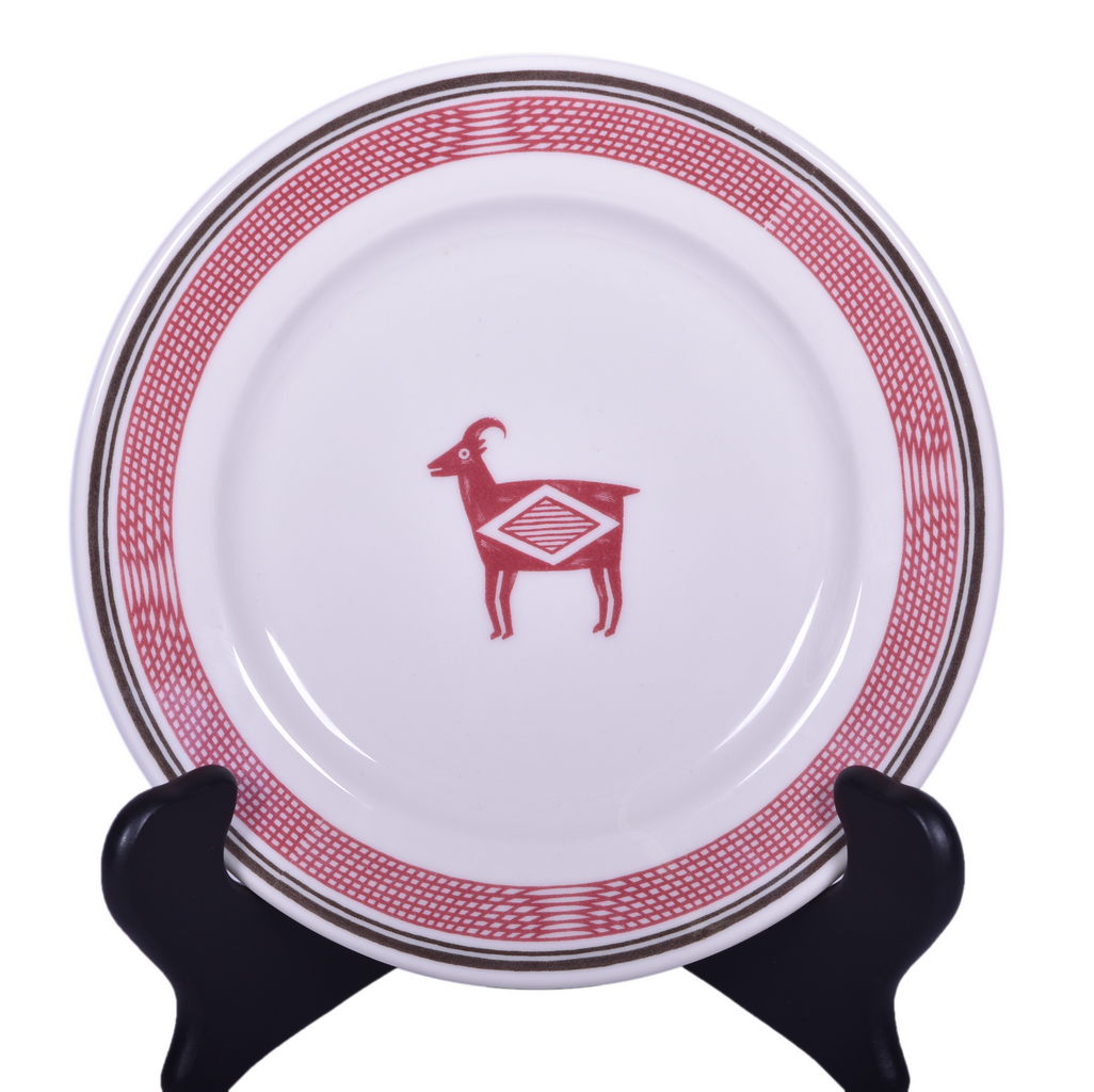 4115 - Atchison, Topeka, And Santa Fe Railroad China Ancient Mimbreno Plate 7 3/4