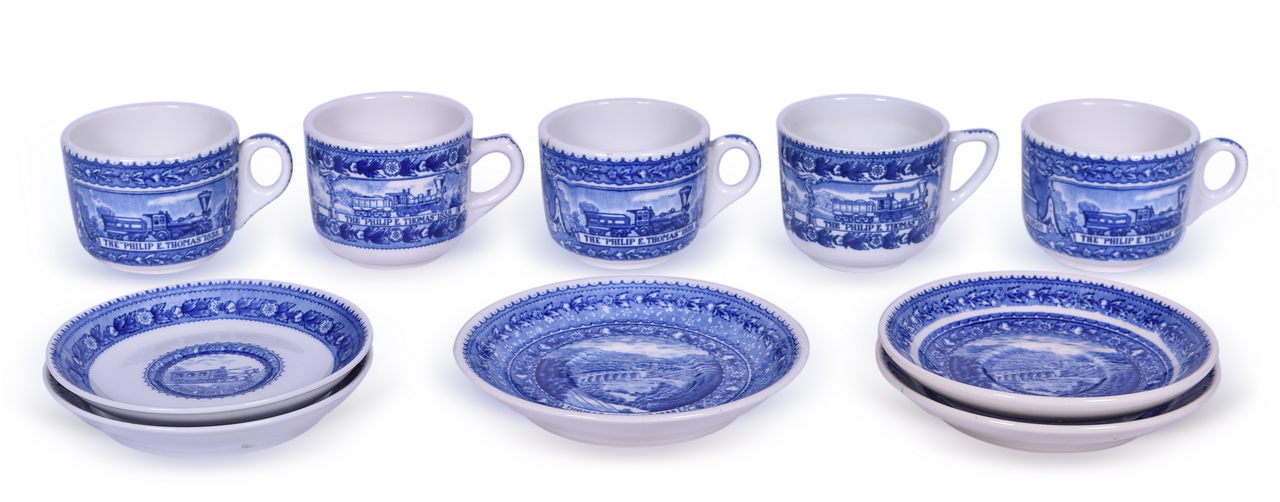 4129 - Five Sets of Baltimore & Ohio Railroad Centenary Coffee Cups & Saucers thumbnail