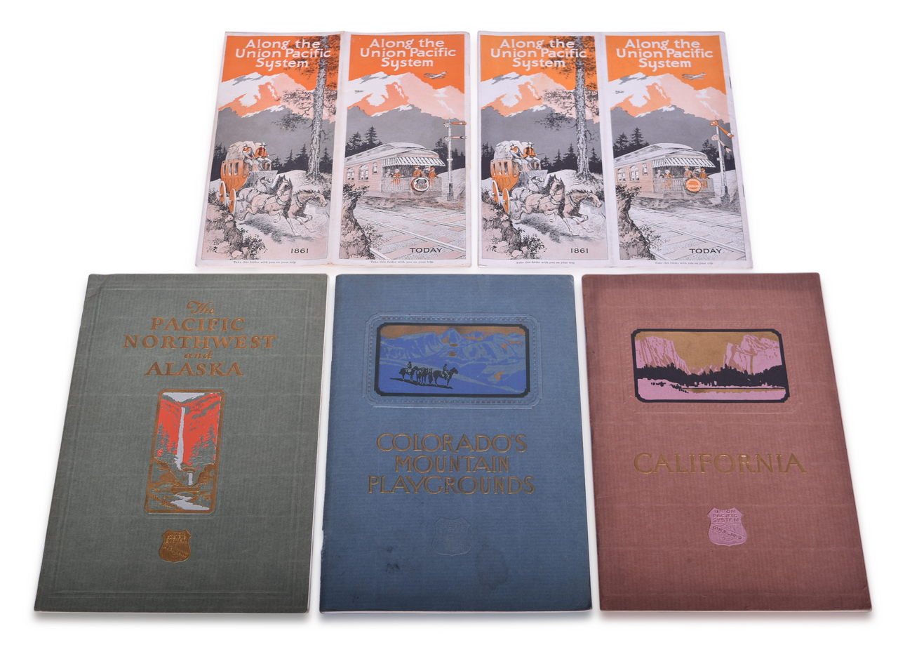 4180 - Five Union Pacific Railroad Travel Books - Colorado, California, Pacific Northwest, Along the System thumbnail