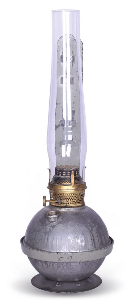 4198 - Norfolk and Western Railway Marked Round Fuel Tank Caboose Lamp thumbnail