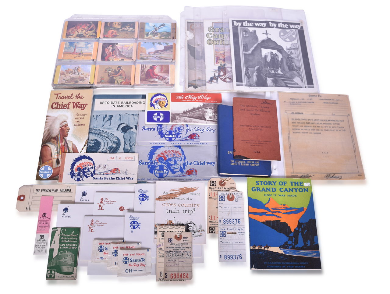 4216 - 100+ Pieces of Atchison, Topeka and Santa Fe Railway Paper Ephemera thumbnail