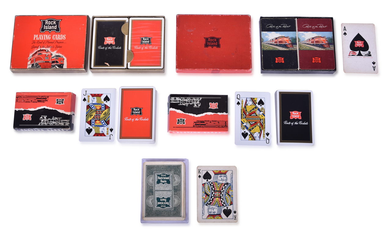 4249 - Seven Rock Island Railroad Playing Card Decks thumbnail