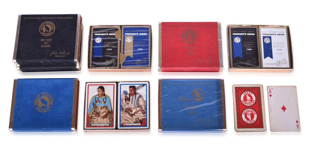 4255 - Eleven Decks of Great Northern Railway Playing Cards thumbnail