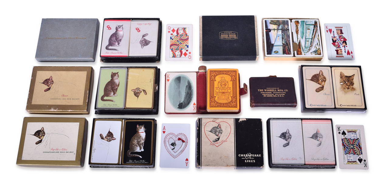 4259 - Thirteen Chesapeake & Ohio Railroad Playing Card Decks thumbnail