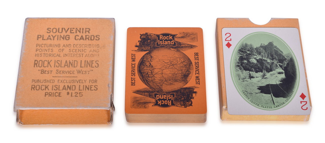 4269 - Rock Island Railroad Interstate Playing Card Deck - Best Service West thumbnail