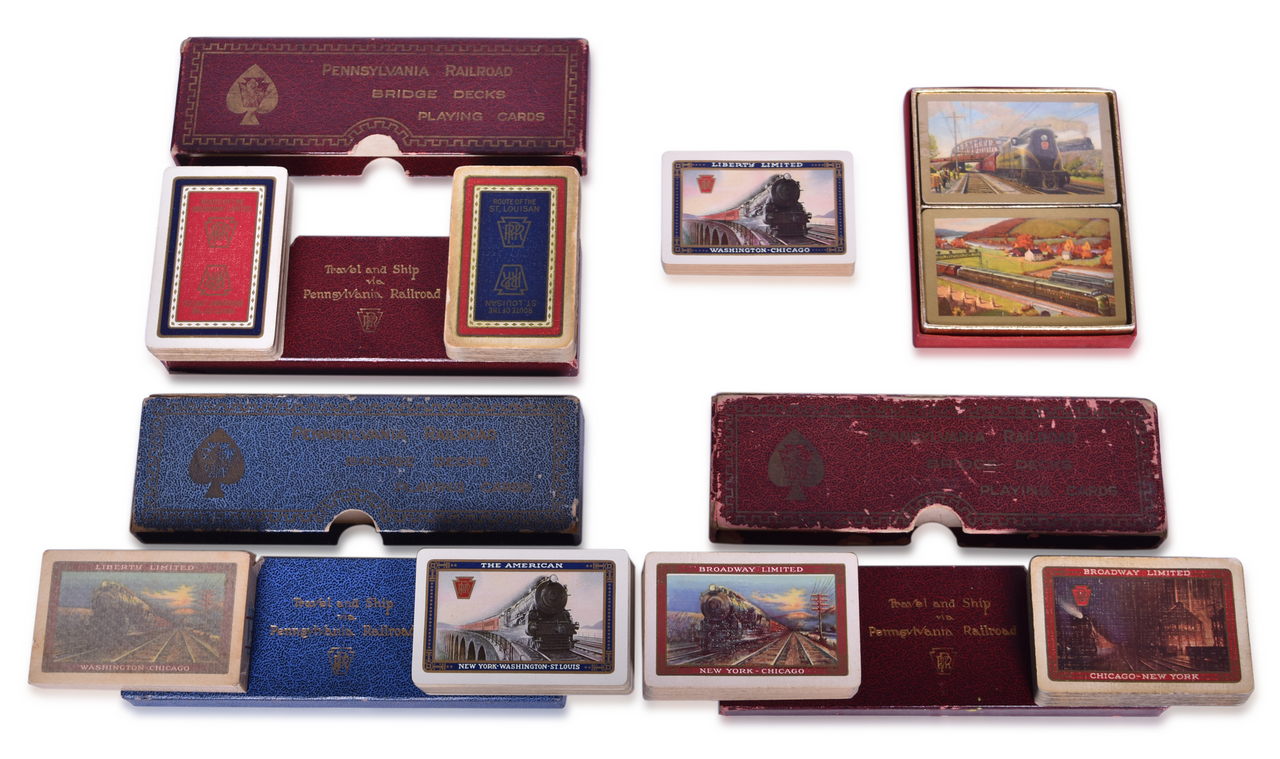 4283 - Nine Pennsylvania Railroad Playing Card Decks - Liberty Limited, Broadway Limited, and More thumbnail
