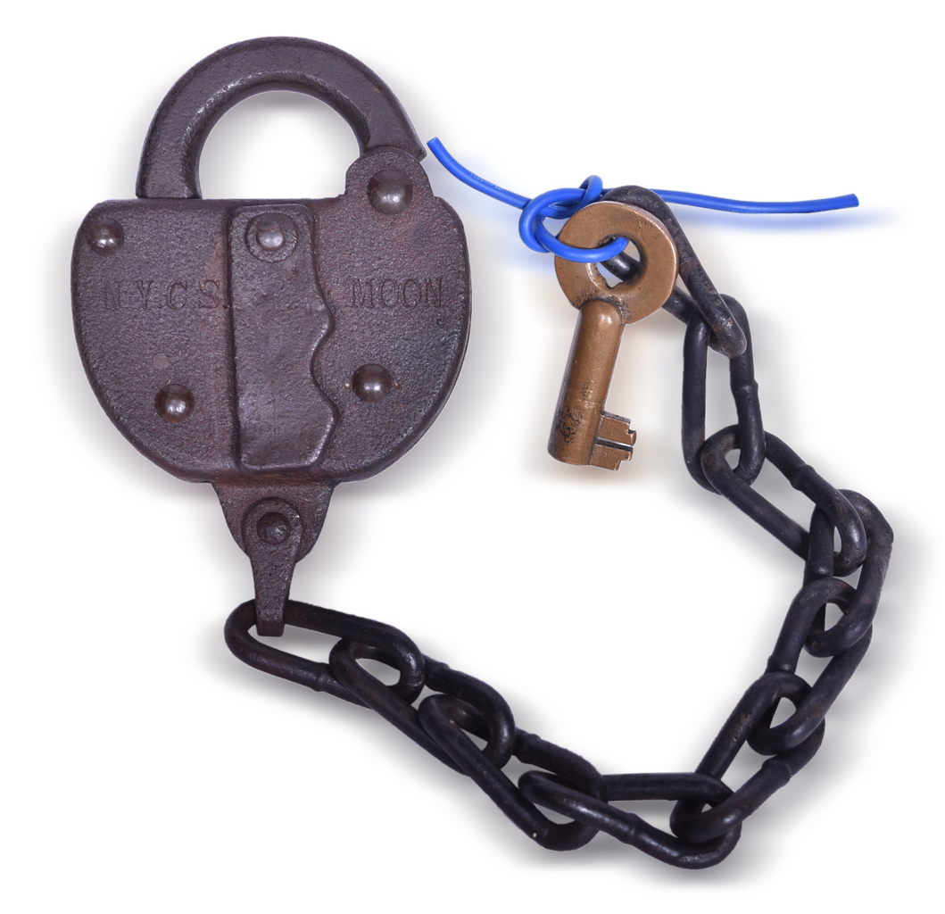 4286 - Moon New York Central System Steel Lock w/ Key thumbnail