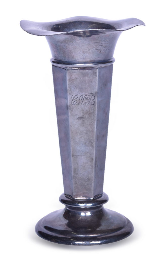 4293 - Canadian Pacific Railroad Silver Flower Vase 7